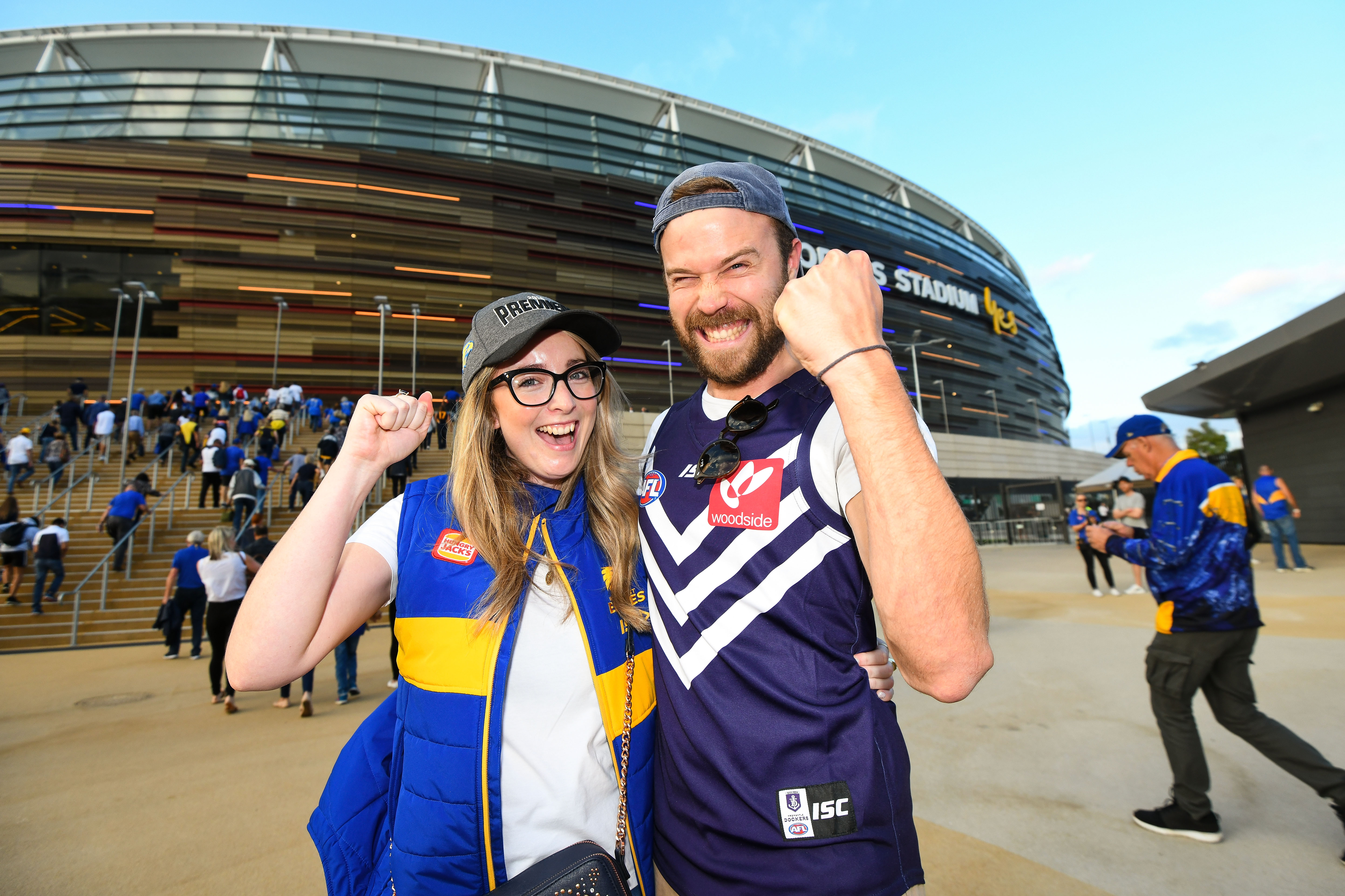 WA footy fans ready for a derby at Optus Stadium