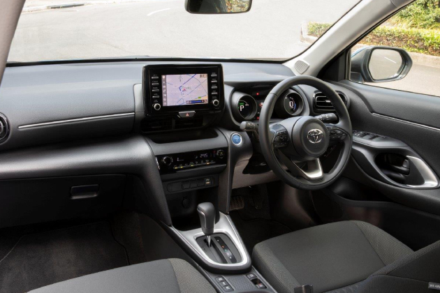 Dashboard of Toyota Yaris Cross with entertainment dock