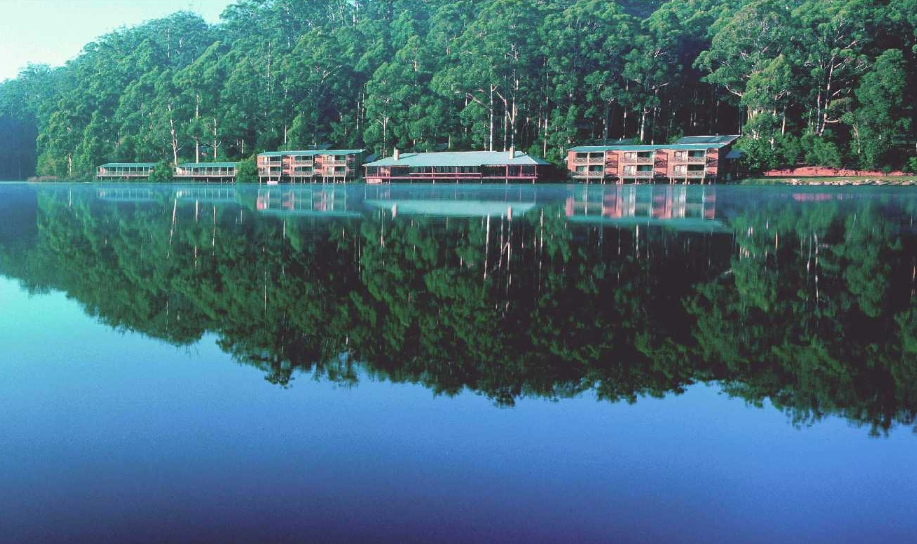 Image of Karri Valley Resort over the lake
