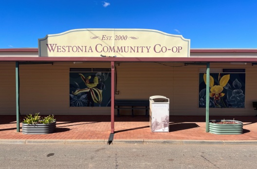 Heritage themed rural outside local shops