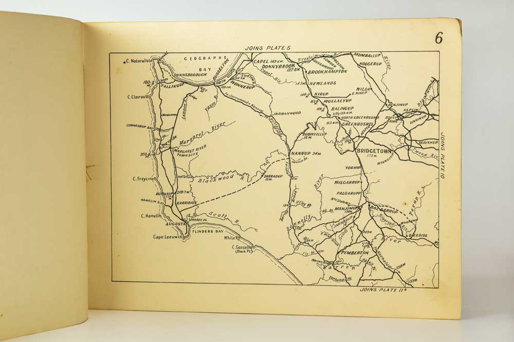 Page 6 of the Road Maps - detailing the south-western region of Western Australia, including Busselton, Augusta, Bridgetown and Pemberton.
