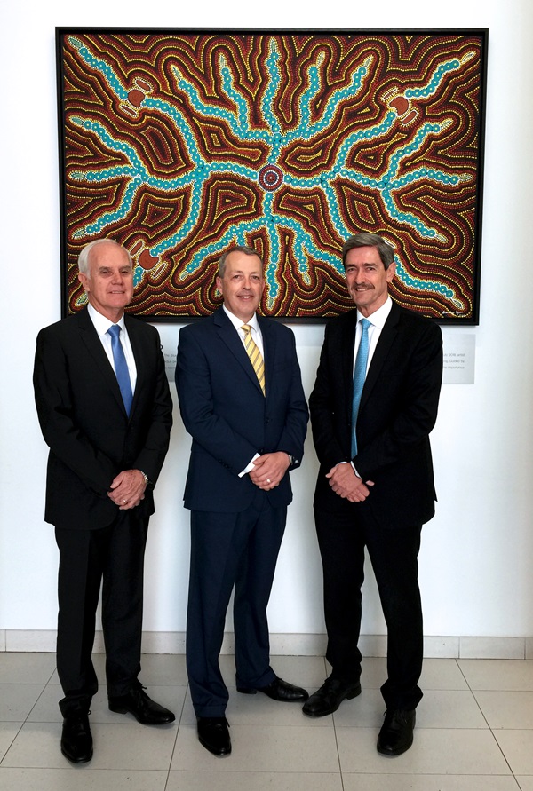 RAC President Tony Evans with RACs Rob Slocombe and Terry Agnew