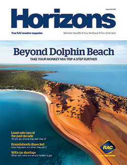 June/July Horizons magazine cover showing Francois Peron National Park