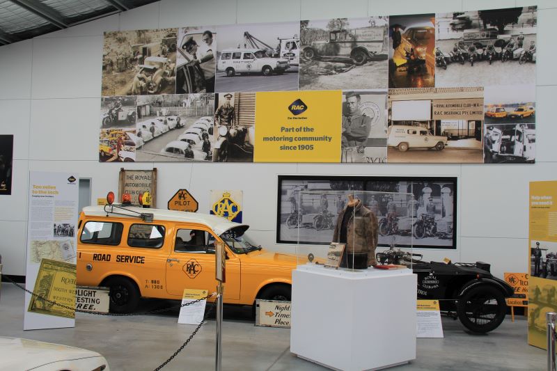 RAC's dedicated exhibition space in the Motoring Museum of WA