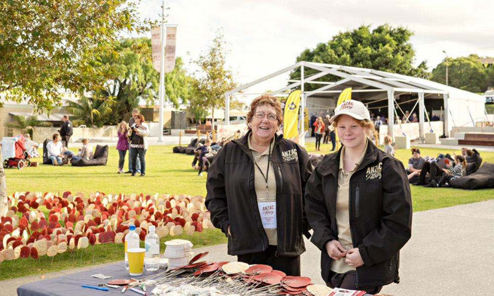 RAC volunteers smiling at the camera