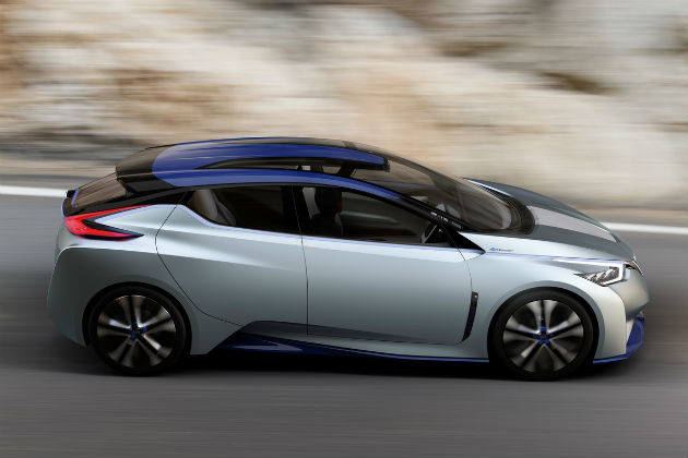 The 2015 Nissan IDS Concept vehicle has inspired the new Nissan Leaf