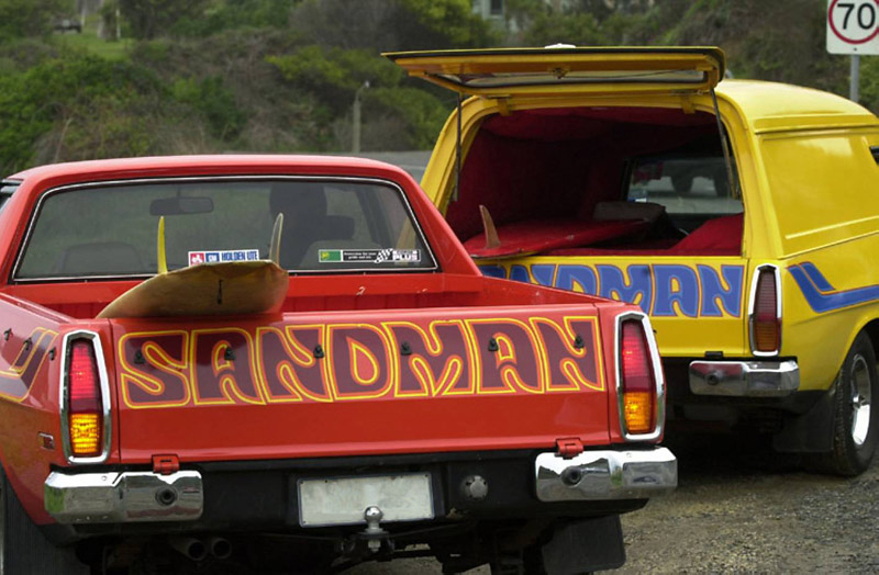 Holden Sandman - The iconic 70s panel van with a reputation as seedy as the shagpile carpets that covered many of its interiors. There was also a Sandman ute.