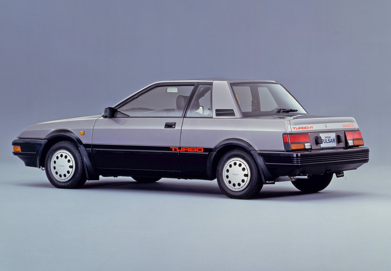Nissan Exa Turbo - Based on the front-wheel drive Nissan Pulsar N12, the Exa Turbo had almost every 1980s design cliché, such as pop-up headlights, large ‘turbo’ decals and a near vertical rear window.   