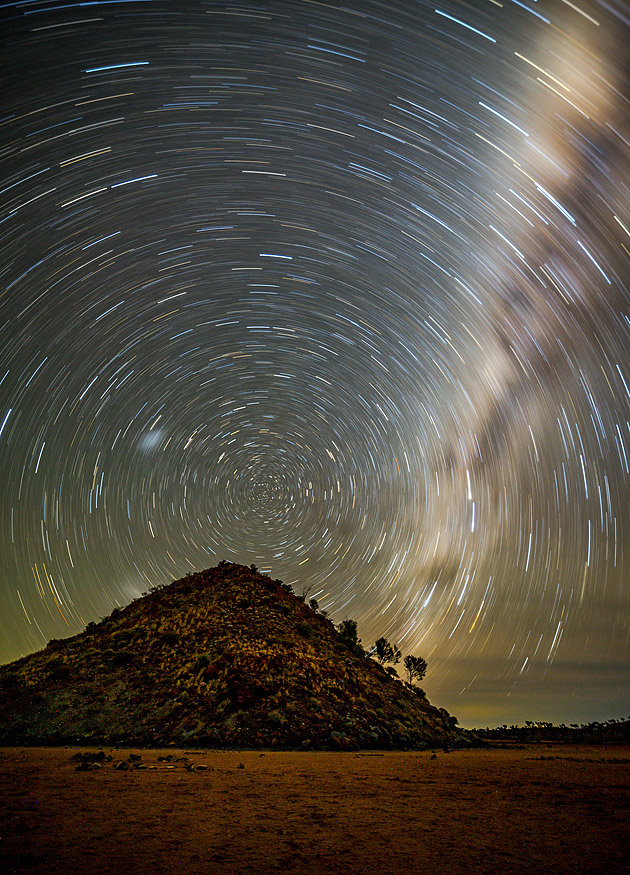 Lake Ballard star trail