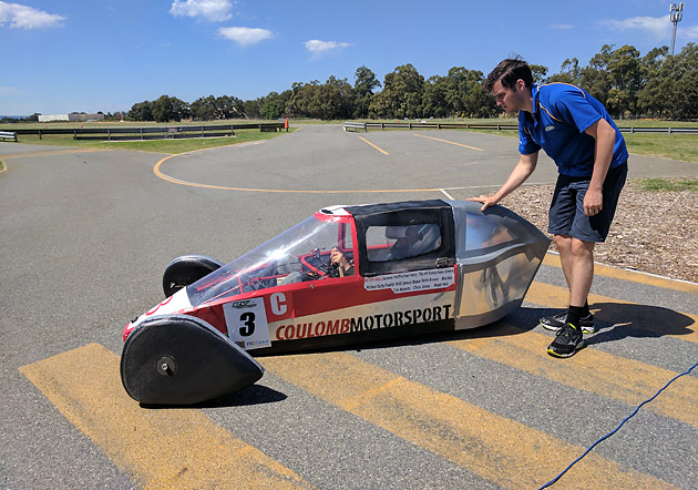 James and Peter on the track