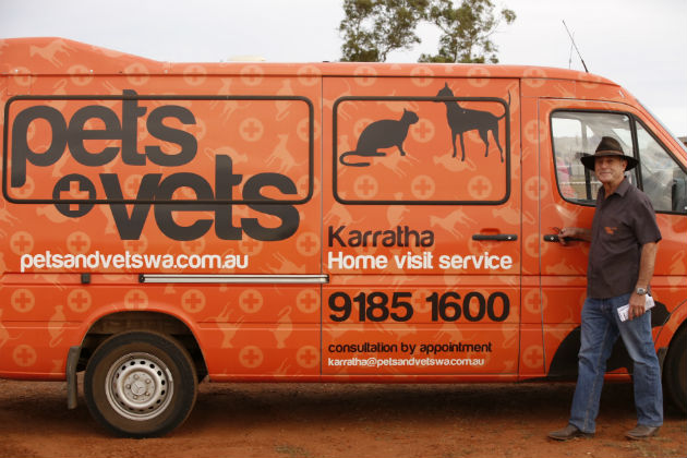 Rick Fenny and the Pets and Vets van