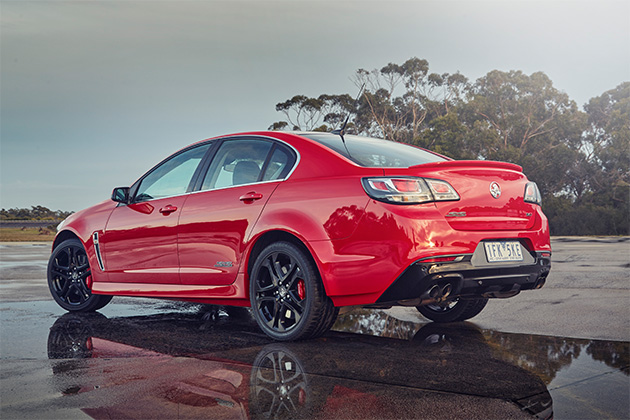 2017 Holden Commodore in red