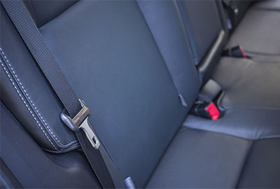 A modern three point seatbelt