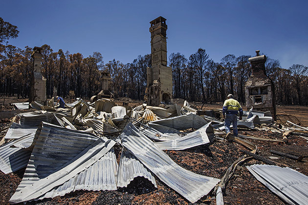 Homes burnt in the Waroona-Yarloop bushfire