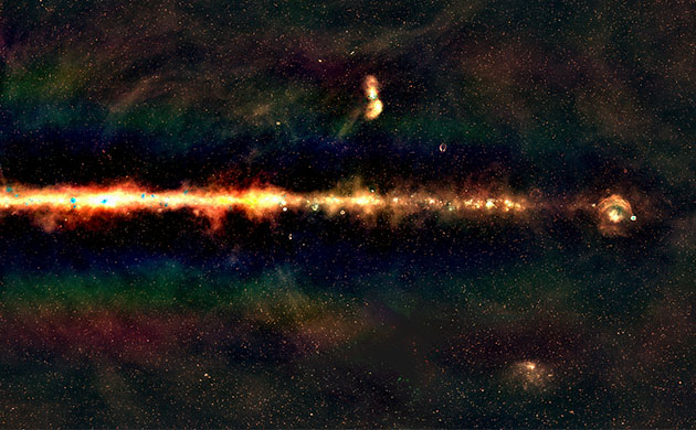 The GLEAM view of the of the Milky Way
