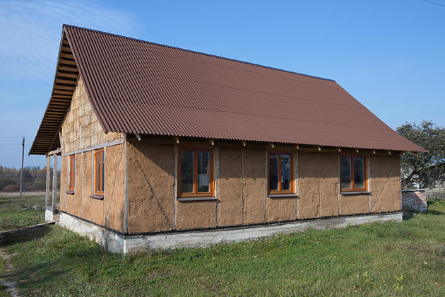 Straw bale home