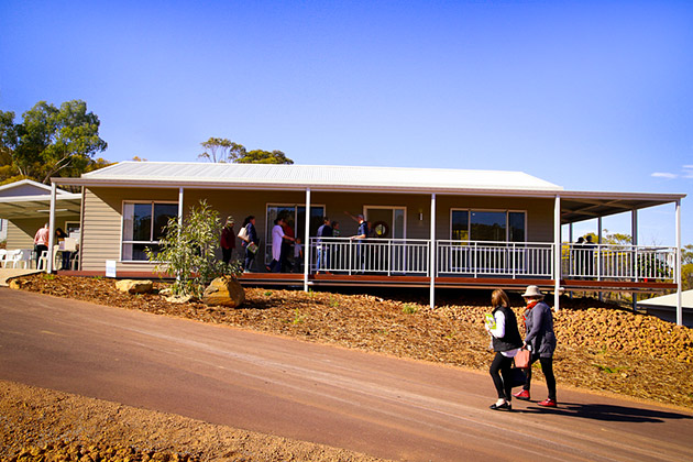 Home buyers tour the Northam Eco Lifestyle Village site