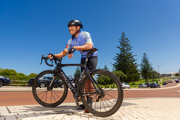 Hillarys cyclist Ayman Haydar