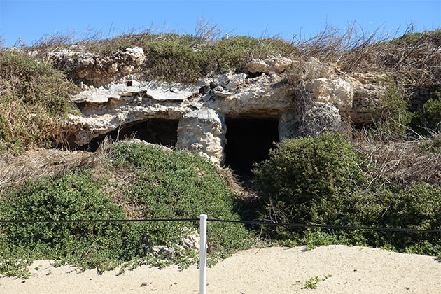 An entrance to Seaforth McKenzie's caves
