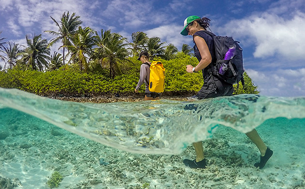 Cocos Keeling Islands beach walking