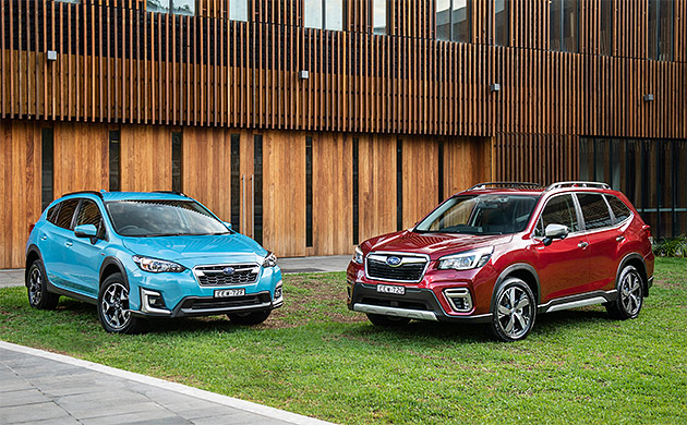 Two Subaru Forester Hybrids