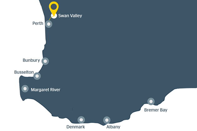 Map of Swan Valley