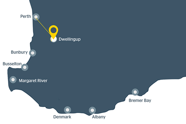 Map of Dwellingup