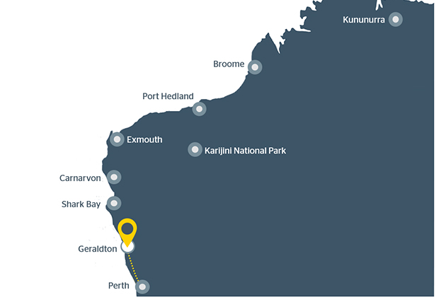 Map of Geraldton