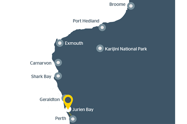 Map of Jurien Bay