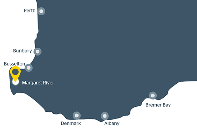 Map of Margaret River