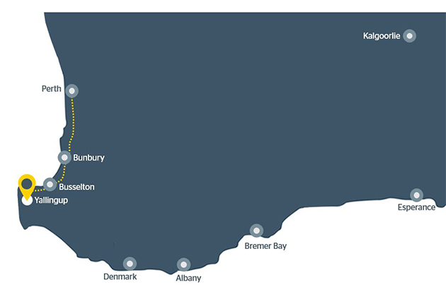 Image of map of Yallingup