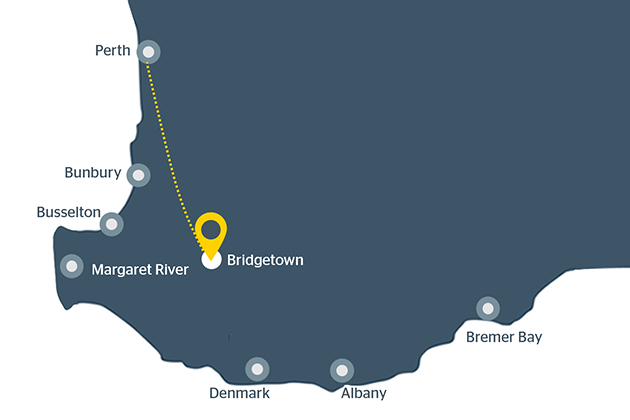 Image of a map of Bridgetown