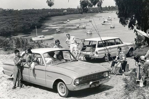 Old Falcon ad on beach