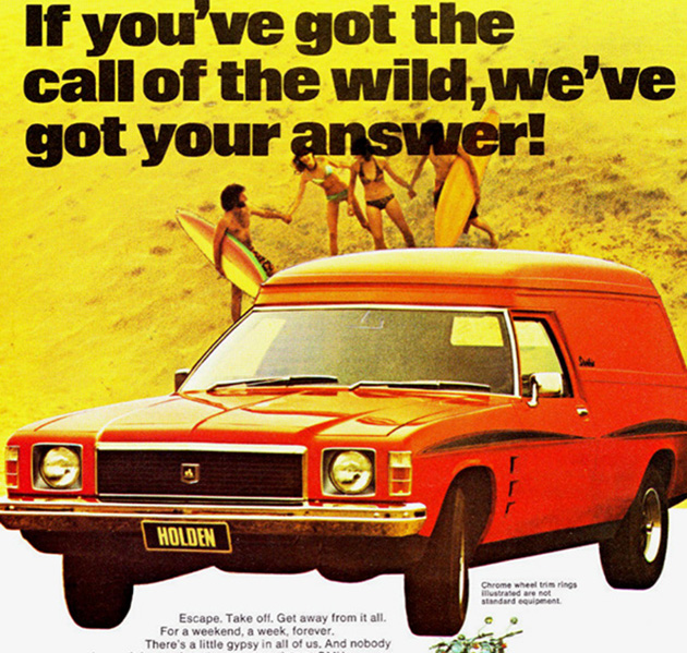 Old Holden HJ ad