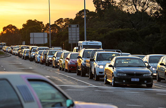 Perth traffic peak hour