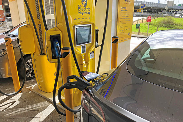 EV charger at RAC Head Office