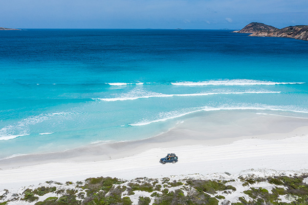 4WD on the beach