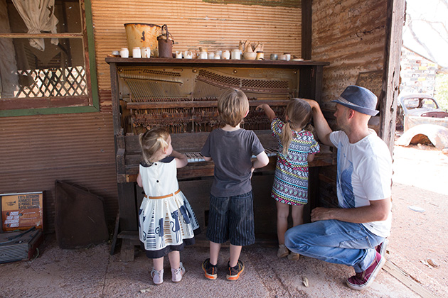 Kids gathered around a table