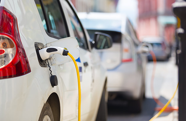 Electric cars charging