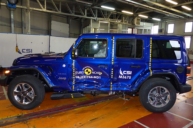 Blue Jeep Wrangler