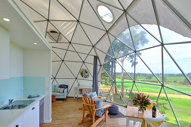 Interior of a dome