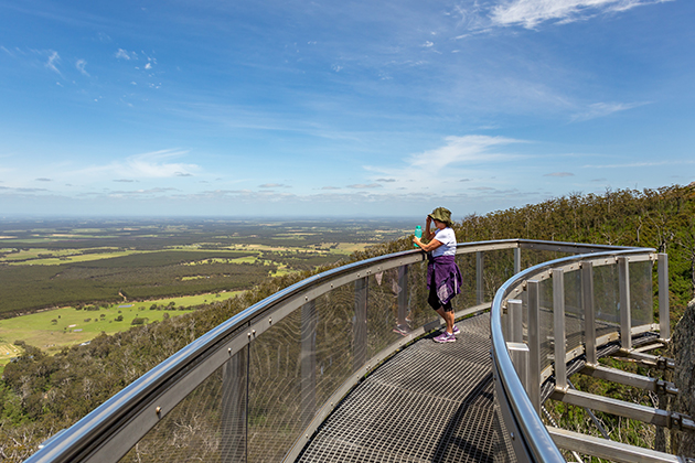 Image of woman at a lookout