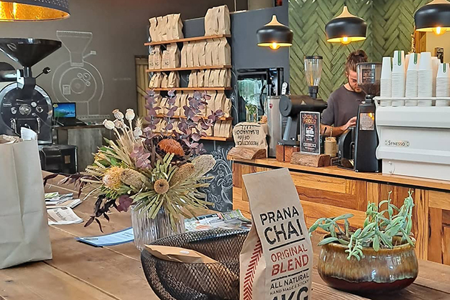 Interior of a coffee shop