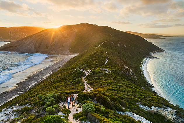 Walk trail that extends near the ocean