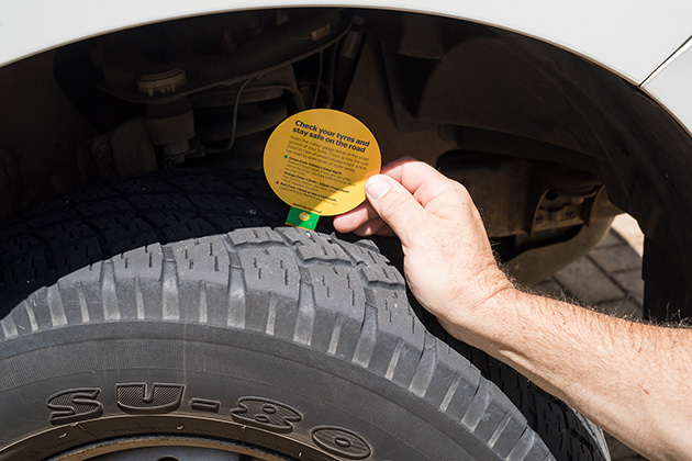 RAC tyre gauge