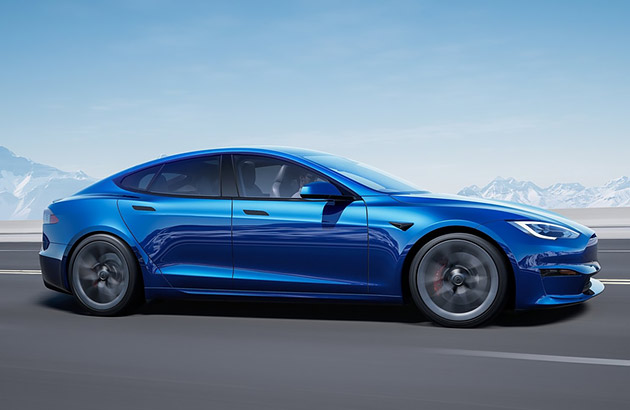 2022 Tesla Model S electric car 