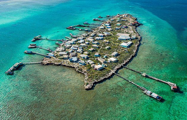 Aerial view of islands