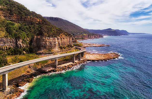 Sea Cliff Bridge on the Grand Pacific Drive