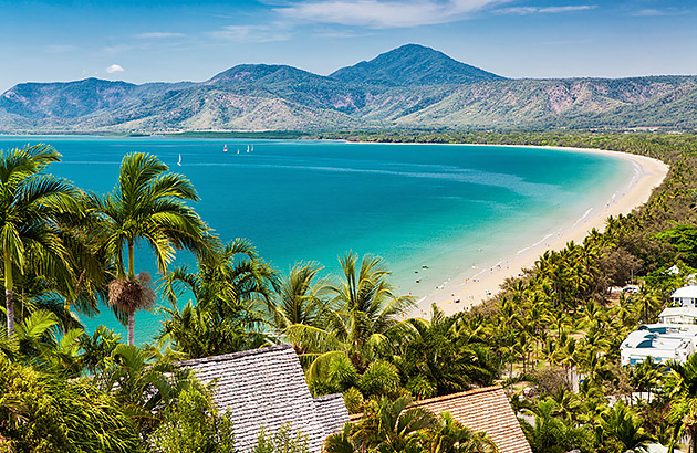 A beach at Port Douglas on the Great Barrier Reef drive