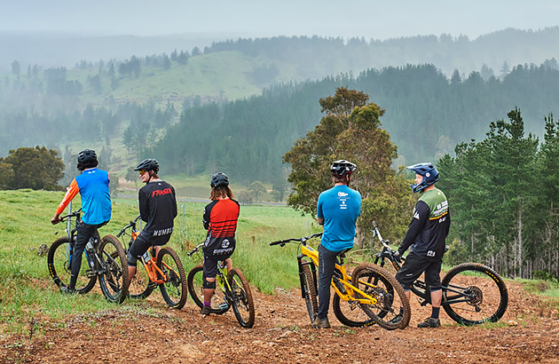 Mountain  bike riders on a trail in Nannup